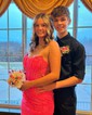Sheath/Column Strapless Lace Prom Dresses With Ruched