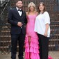Mermaid V-neck Satin Tiered Prom Dresses With Beading