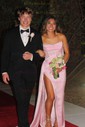 Sheath/Column Strapless Satin Prom Dresses With Ruched