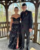 Ball Gown Off-the-shoulder Tulle Tiered Prom Dresses With Appliques