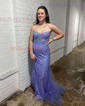 Mermaid Strapless Tulle Corset Prom Dresses With Appliques
