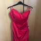 Sheath/Column V-neck Satin Prom Dresses With Ruched