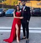 Sheath/Column Strapless Satin Prom Dresses With Ruched