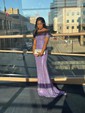 Sheath/Column Off-the-shoulder Sparkly Sequin Prom Dresses With Ruched