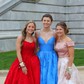 Princess Scoop Neck Tulle Prom Dresses With Appliques