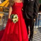 Princess Scoop Neck Tulle Prom Dresses With Appliques