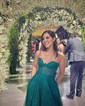 Ball Gown Strapless Tulle Prom Dresses With Ruched