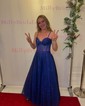 Ball Gown Strapless Tulle Prom Dresses With Ruched