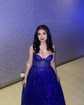 Ball Gown Strapless Tulle Prom Dresses With Ruched