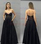Ball Gown Strapless Tulle Prom Dresses With Ruched