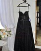 Ball Gown Strapless Tulle Prom Dresses With Ruched