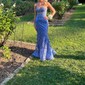 Mermaid Strapless Tulle Corset Prom Dresses With Appliques