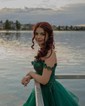 Princess Off-the-shoulder Tulle Ruffle Prom Dresses With Appliques