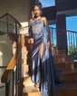 Sheath/Column Sweetheart Satin Corset Prom Dresses With Appliques