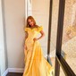 Ball Gown Off-the-shoulder Satin Corset Prom Dresses With Ruched
