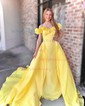 Ball Gown Off-the-shoulder Satin Corset Prom Dresses With Ruched