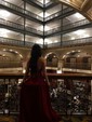 A-line Cowl Neck Satin Floor-length Split Front Formal Dresses