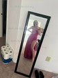 A-line Cowl Neck Satin Floor-length Split Front Formal Dresses