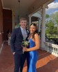 Mermaid Scoop Neck Satin Prom Dresses With Ruched