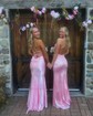 Mermaid Scoop Neck Satin Prom Dresses With Ruched