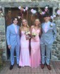 Mermaid Scoop Neck Satin Prom Dresses With Ruched