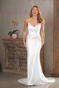 Sheath/Column Cowl Neck Satin Prom Dresses