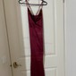 Sheath/Column Cowl Neck Tea-length Satin Prom Dresses