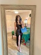 Sheath/Column Cowl Neck Tea-length Satin Prom Dresses