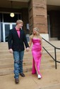 Sheath/Column Sweetheart Satin Corset Prom Dresses With Ruched