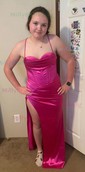 Sheath/Column Sweetheart Satin Corset Prom Dresses With Ruched