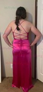 Sheath/Column Sweetheart Satin Corset Prom Dresses With Ruched