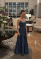 Ball Gown V-neck Satin Prom Dresses With Floor-length