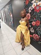 Ball Gown V-neck Satin Prom Dresses With Floor-length