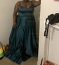 Ball Gown V-neck Satin Prom Dresses With Floor-length