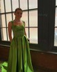 Ball Gown Sweetheart Satin Prom Dresses With Ruched