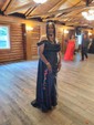 Sheath/Column Off-the-shoulder Satin Prom Dresses With Ruched