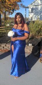 Sheath/Column Off-the-shoulder Satin Prom Dresses With Ruched