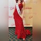 Mermaid V-neck Sparkly Velvet Sequin Backless Prom Dresses