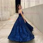 Ball Gown One Shoulder Sparkly Sequin Prom Dresses