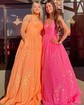 Ball Gown One Shoulder Sparkly Sequin Prom Dresses
