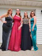 Ball Gown One Shoulder Sparkly Sequin Prom Dresses