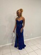 Sheath/Column Strapless Sparkly Velvet Sequin Prom Dresses