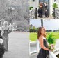 Ball Gown Strapless Chiffon Ruffle Tiered Prom Dresses With Appliques
