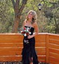 Mermaid Strapless Chiffon Tiered Prom Dresses With Appliques