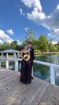 Ball Gown Strapless Chiffon Ruffle Tiered Prom Dresses