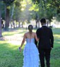 Ball Gown Strapless Chiffon Tiered Prom Dresses With Appliques