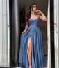 A-line Cowl Neck Tulle Prom Dresses With Ruched