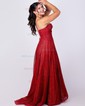 A-line Cowl Neck Tulle Prom Dresses With Ruched