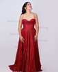 A-line Cowl Neck Tulle Prom Dresses With Ruched