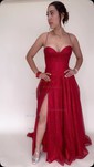 A-line Cowl Neck Tulle Prom Dresses With Ruched